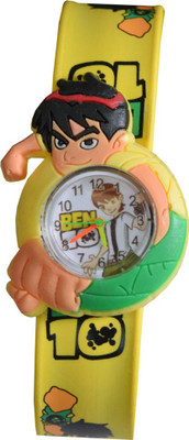 

VITREND Ben-10 Adjustable Scale Type Yellow Strap Watch - For Boys & Girls