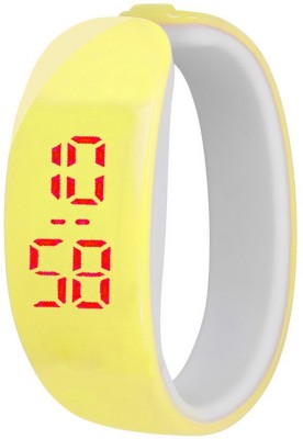 SVM Branded New Arrival Designer LED Kada Yellow Watch  - For Boys & Girls   Watches  (SVM)