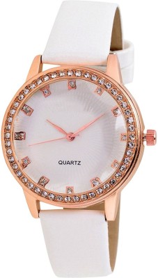 NUBELA Diamond Studded White Dial Watch  - For Women   Watches  (NUBELA)