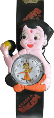 VITREND Chota Bheem Adjustable Band Black New Watch - For Boys & Girls