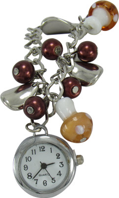 

SVM Branded New Arrival Designer Bracelate Brown Analog Watch - For Girls