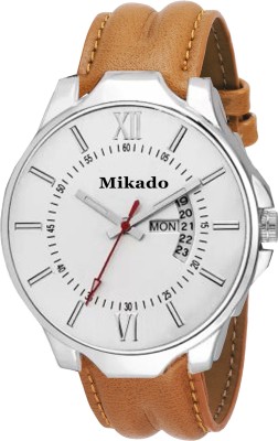 Mikado New Limited Edition Day and date functional watch for men's and boy's with genuine leather strap And High quality Machine Watch  - For Boys   Watches  (Mikado)