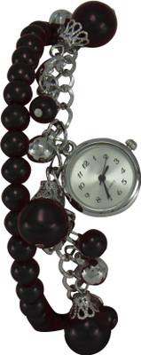 

SVM Branded New Arrival Designer Bracelate Black Analog Watch - For Girls