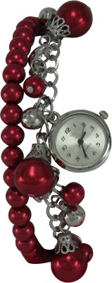 SVM Branded New Arrival Designer Bracelate Red Analog Watch  - For Girls   Watches  (SVM)