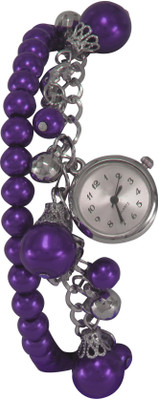 

SVM Branded New Arrival Designer Bracelate Purple Analog Watch - For Girls