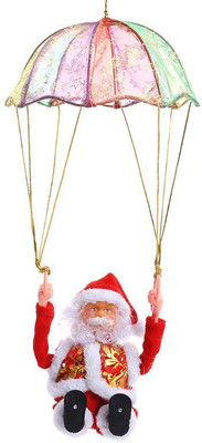 

A To Z Traders Singing Parachute Santaclause Hanging Ornaments Pack of 1