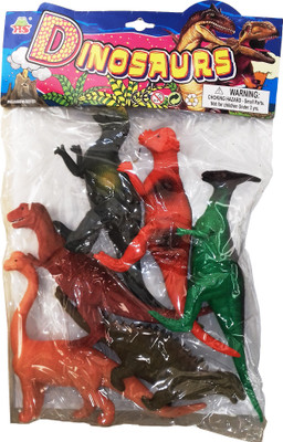 kidoz kingdom DINOSAURS 6 PCS SET(Multicolor)
