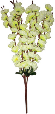 

kaykon Artificial Peach Blossom Flower Bunch For Home Decor Flowers For Vase Premium Quality -7 Sticks -50 Cm - BestonFlipkart White Assorted Artificial Flower(50 inch, Pack of 1)