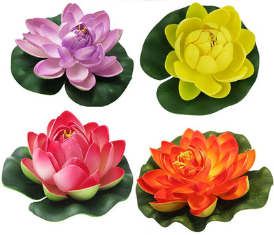 

paradise para-flt-flw Multicolor Assorted Artificial Flower(7 inch, Pack of 4)