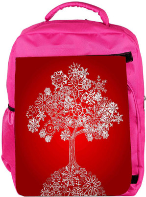 

Snoogg Eco Friendly Canvas Snow Tree Backpack Rucksack School Travel Unisex Casual Canvas Bag Bookbag Satchel 5 L Backpack(Pink)