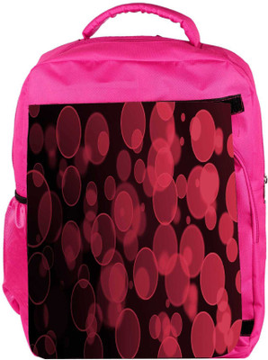 

Snoogg Eco Friendly Canvas Abstract Black Galaxy Galaxy Backpack Rucksack School Travel Unisex Casual Canvas Bag Bookbag Satchel 5 L Backpack(Pink)