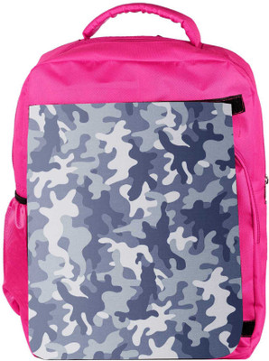 

Snoogg Eco Friendly Canvas Camo Blue 2763 Backpack Rucksack School Travel Unisex Casual Canvas Bag Bookbag Satchel 5 L Backpack(Pink)
