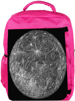 

Snoogg Eco Friendly Canvas Moon Backpack Rucksack School Travel Unisex Casual Canvas Bag Bookbag Satchel 5 L Backpack(Pink)