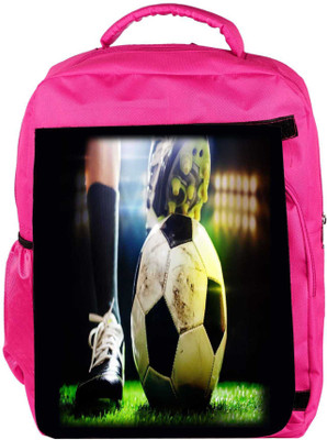 

Snoogg Eco Friendly Canvas Football 2630 Backpack Rucksack School Travel Unisex Casual Canvas Bag Bookbag Satchel 5 L Backpack(Pink)