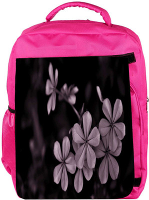 

Snoogg Eco Friendly Canvas Grey Flower Designer Backpack Rucksack School Travel Unisex Casual Canvas Bag Bookbag Satchel 5 L Backpack(Pink)