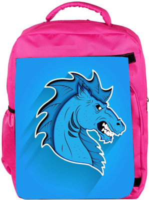 

Snoogg Eco Friendly Canvas Angry Horse Mascot Face Expression Backpack Rucksack School Travel Unisex Casual Canvas Bag Bookbag Satchel 5 L Backpack(Pink)
