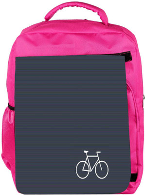

Snoogg Eco Friendly Canvas Ride Bicycles Backpack Rucksack School Travel Unisex Casual Canvas Bag Bookbag Satchel 5 L Backpack(Pink)