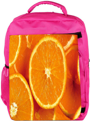 

Snoogg Eco Friendly Canvas Slizzed Orange Designer Backpack Rucksack School Travel Unisex Casual Canvas Bag Bookbag Satchel 5 L Backpack(Pink)