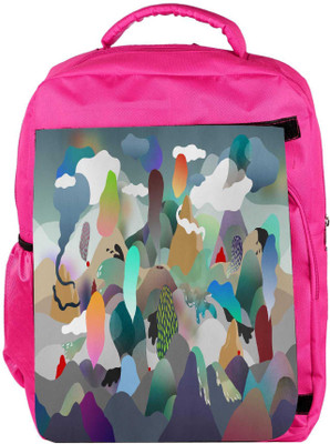 

Snoogg Eco Friendly Canvas Paper Ring Of Fire Designer Backpack Rucksack School Travel Unisex Casual Canvas Bag Bookbag Satchel 5 L Backpack(Pink)