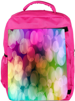 

Snoogg Eco Friendly Canvas Lite Color Bubbles Designer Backpack Rucksack School Travel Unisex Casual Canvas Bag Bookbag Satchel 5 L Backpack(Pink)