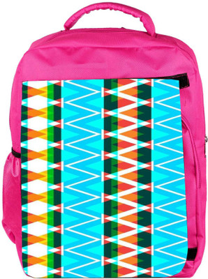 

Snoogg Eco Friendly Canvas Aztec Neon Aqua Backpack Rucksack School Travel Unisex Casual Canvas Bag Bookbag Satchel 5 L Backpack(Pink)