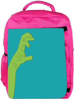 

Snoogg Eco Friendly Canvas Zombie Hand Designer Backpack Rucksack School Travel Unisex Casual Canvas Bag Bookbag Satchel 5 L Backpack(Pink)
