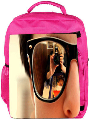 

Snoogg Eco Friendly Canvas Glares Designer Backpack Rucksack School Travel Unisex Casual Canvas Bag Bookbag Satchel 5 L Backpack(Pink)