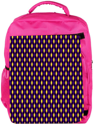 

Snoogg Eco Friendly Canvas Blurry Pattern Designer Backpack Rucksack School Travel Unisex Casual Canvas Bag Bookbag Satchel 5 L Backpack(Pink)