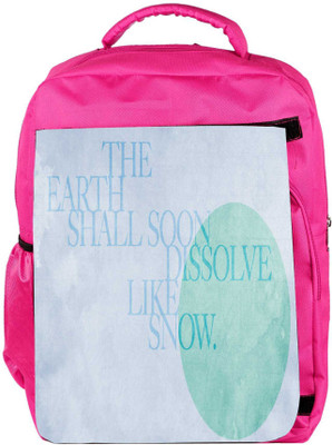 

Snoogg Eco Friendly Canvas Dissolve Like Snow Designer Backpack Rucksack School Travel Unisex Casual Canvas Bag Bookbag Satchel 5 L Backpack(Pink)