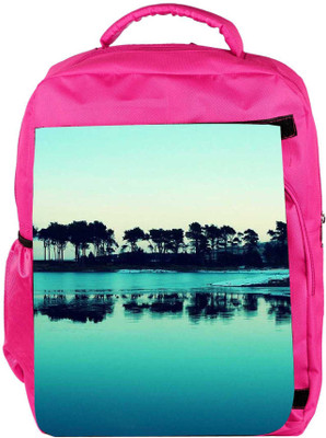 

Snoogg Eco Friendly Canvas Visit Goa Evenings Backpack Rucksack School Travel Unisex Casual Canvas Bag Bookbag Satchel 5 L Backpack(Pink)