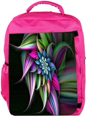 

Snoogg Eco Friendly Canvas Abstract Floral Design Designer Backpack Rucksack School Travel Unisex Casual Canvas Bag Bookbag Satchel 5 L Backpack(Pink)