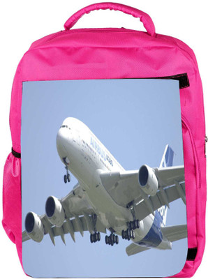 

Snoogg Eco Friendly Canvas Airplane Designer Backpack Rucksack School Travel Unisex Casual Canvas Bag Bookbag Satchel 5 L Backpack(Pink)