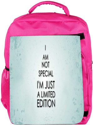 

Snoogg Eco Friendly Canvas I M Not Saying Quote Designer Backpack Rucksack School Travel Unisex Casual Canvas Bag Bookbag Satchel 5 L Backpack(Pink)