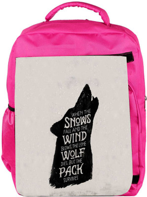 

Snoogg Eco Friendly Canvas The Pack Survives Backpack Rucksack School Travel Unisex Casual Canvas Bag Bookbag Satchel 5 L Backpack(Pink)
