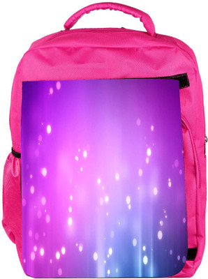 

Snoogg Eco Friendly Canvas Colorful Dots Designer Backpack Rucksack School Travel Unisex Casual Canvas Bag Bookbag Satchel 5 L Backpack(Pink)