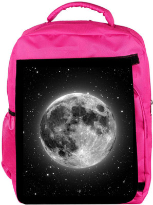 

Snoogg Eco Friendly Canvas Super Moon Backpack Rucksack School Travel Unisex Casual Canvas Bag Bookbag Satchel 5 L Backpack(Pink)