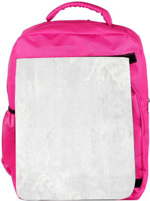 

Snoogg Eco Friendly Canvas White Plain Designer Backpack Rucksack School Travel Unisex Casual Canvas Bag Bookbag Satchel 5 L Backpack(Pink)