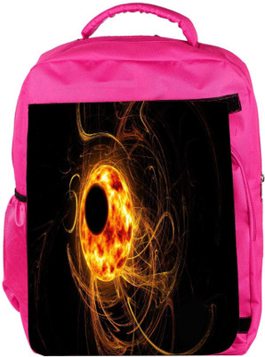 

Snoogg Eco Friendly Canvas Eclipse Wallpapers Designer Backpack Rucksack School Travel Unisex Casual Canvas Bag Bookbag Satchel 5 L Backpack(Pink)