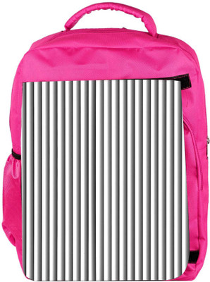 

Snoogg Eco Friendly Canvas Grey Vertical Lines Abstract Designer Backpack Rucksack School Travel Unisex Casual Canvas Bag Bookbag Satchel 5 L Backpack(Pink)