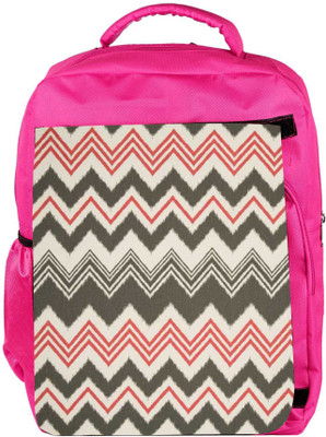 

Snoogg Eco Friendly Canvas Grey Pink Waves 2499 Backpack Rucksack School Travel Unisex Casual Canvas Bag Bookbag Satchel 5 L Backpack(Pink)
