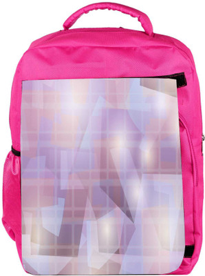 

Snoogg Eco Friendly Canvas Abstract Pattern Design Designer Backpack Rucksack School Travel Unisex Casual Canvas Bag Bookbag Satchel 5 L Backpack(Pink)