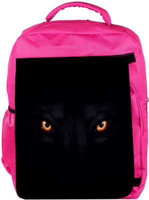 

Snoogg Eco Friendly Canvas Lion Eyes Dark Black Backpack Rucksack School Travel Unisex Casual Canvas Bag Bookbag Satchel 5 L Backpack(Pink)