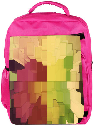 

Snoogg Eco Friendly Canvas Abstract Antique Design Designer Backpack Rucksack School Travel Unisex Casual Canvas Bag Bookbag Satchel 5 L Backpack(Pink)