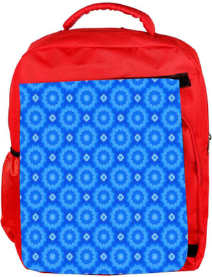 

Snoogg Eco Friendly Canvas Flora Pattern Wall Backpack Rucksack School Travel Unisex Casual Canvas Bag Bookbag Satchel 5 L Laptop Backpack(Red)
