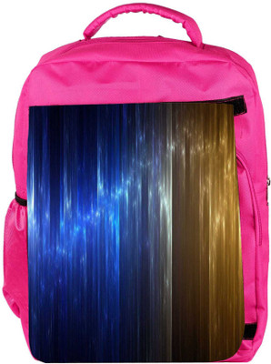 

Snoogg Eco Friendly Canvas Colorful Crystals Design Designer Backpack Rucksack School Travel Unisex Casual Canvas Bag Bookbag Satchel 5 L Backpack(Pink)