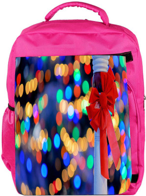 

Snoogg Eco Friendly Canvas Red Ribbon On A Pole Designer Backpack Rucksack School Travel Unisex Casual Canvas Bag Bookbag Satchel 5 L Backpack(Pink)
