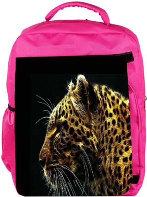 

Snoogg Eco Friendly Canvas Neon Tiger Backpack Rucksack School Travel Unisex Casual Canvas Bag Bookbag Satchel 5 L Backpack(Pink)