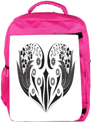 

Snoogg Eco Friendly Canvas Floral Frame Backpack Rucksack School Travel Unisex Casual Canvas Bag Bookbag Satchel 5 L Backpack(Pink)