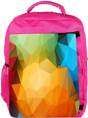 

Snoogg Eco Friendly Canvas Multicolor Pattern Design Designer Backpack Rucksack School Travel Unisex Casual Canvas Bag Bookbag Satchel 5 L Backpack(Pink)