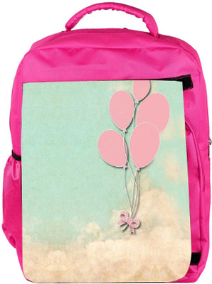 

Snoogg Eco Friendly Canvas Balloning Backpack Rucksack School Travel Unisex Casual Canvas Bag Bookbag Satchel 5 L Backpack(Pink)